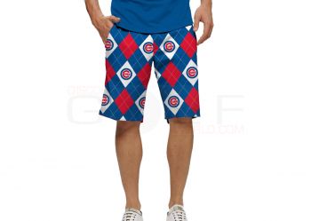 Loudmouth Chicago Cubs Argyle Shorts