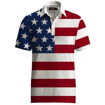 Loudmouth Fancy Stars & Stripes Polo